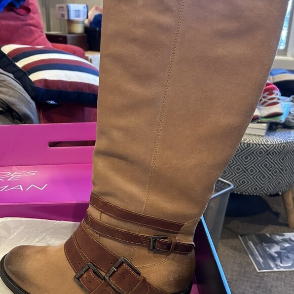 Lane Bryant LEATHER Wide Calf Boots *NEW* - Picture 3 of 5